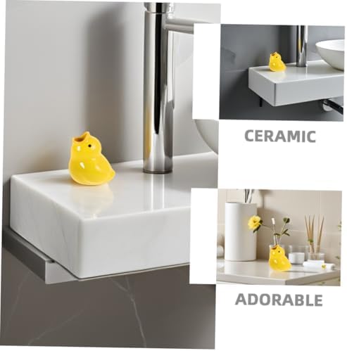 2pcs Cute Ceramic Animal Toothbrush Holder for Boys and Girls