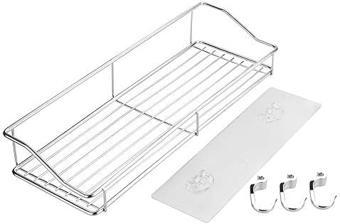 Sturdy Stainless Steel Shower Caddy nudity flat surface for bathroom