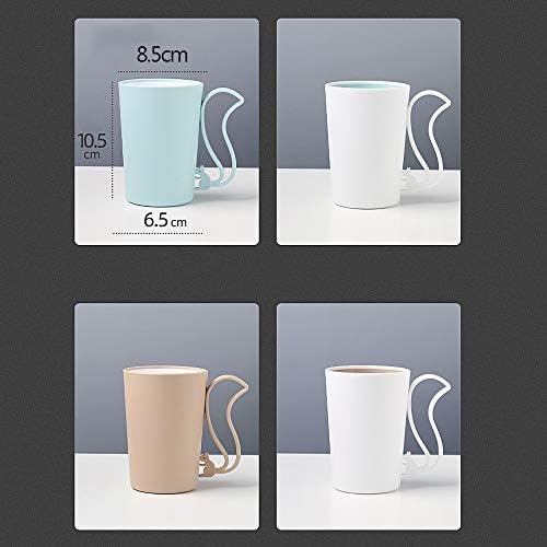 Creative Squirrel Handle Gargle Cup Non-toxic Wooden Toothbrush Holder White