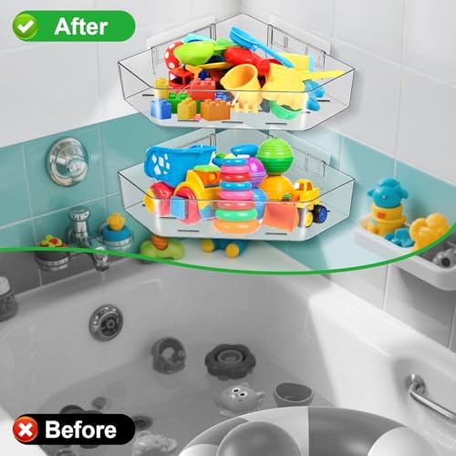 Secure 2-Pack Bath Toy Holder