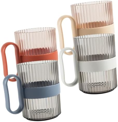 4-Piece Toothbrush Mouthwash Cups