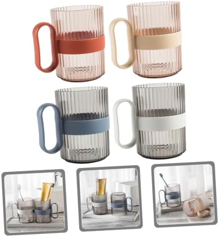 4-Piece Reusable Mental Wash Cup Set for Boys Girls Adults