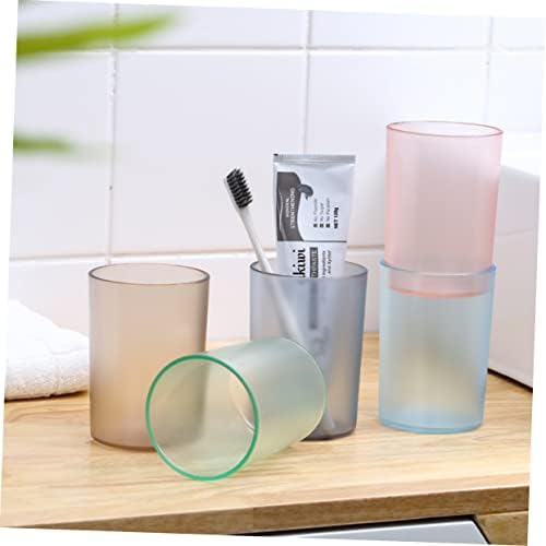 Elegant Transparent Toothbrush Holder mug for Adults