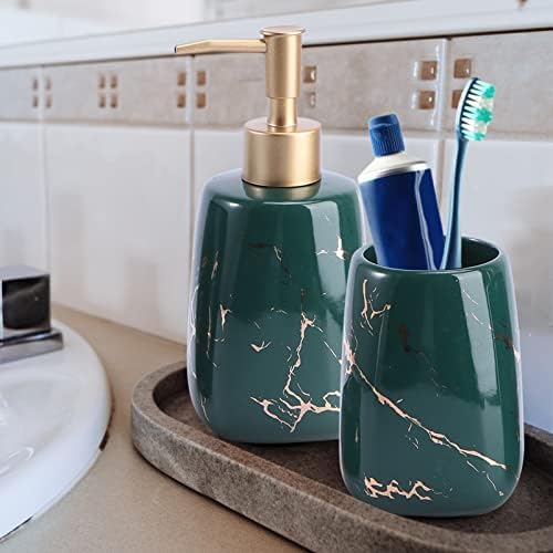 3Pcs Marble Bathroom Accessories pact Masonic Pour Lamps On