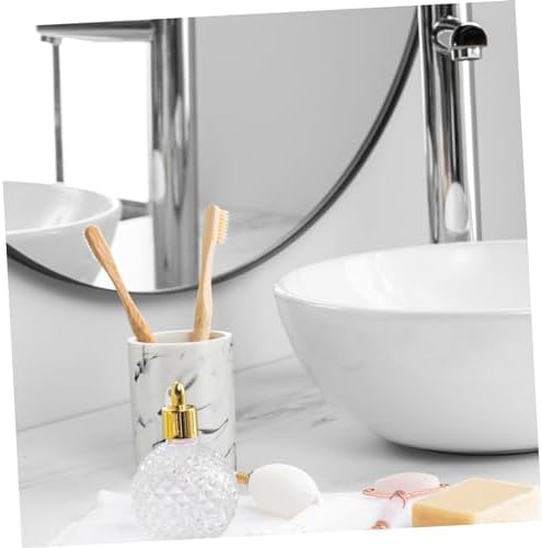 Unique Gargle Cup - Adorable Marbling Bathroom Brush Holder for Kids