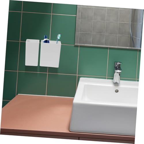Mobestech Wall Mounted Toothbrush Holder and Toothpaste Dispenser Set
