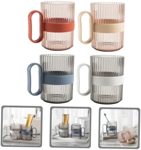 Elegant 4-Pack Toothbrush Mouthwash Holder