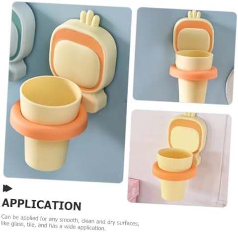 Stylish Heavy-Duty Wall-Mounted Toothbrush Holder with Creative Nail Design