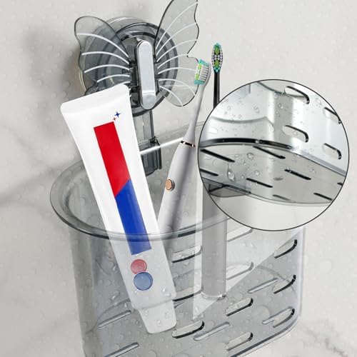 Suction Toothbrush Holder QENWKXZ - Drill-Free Space-Saving Easy to Mount