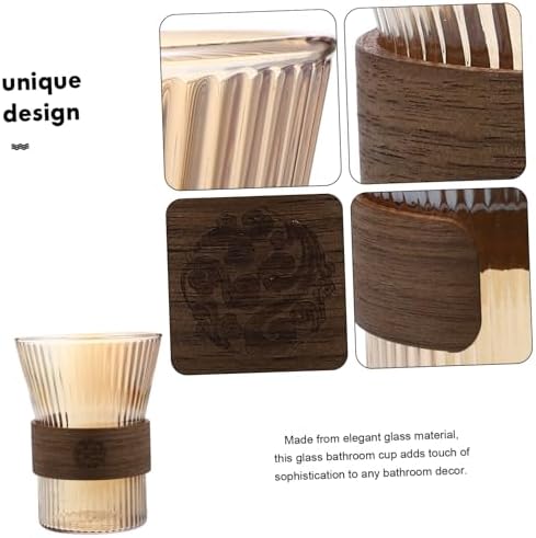 Stylish Glass Toothbrush Cup for Bathroom and More Convenient everyday use