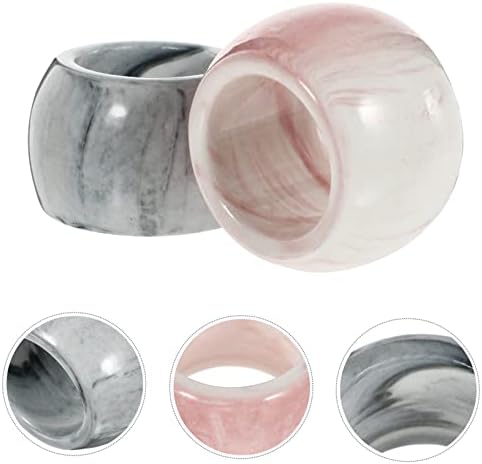 2Pcs Marbling Ceramic Toothbrush Holder Organizer