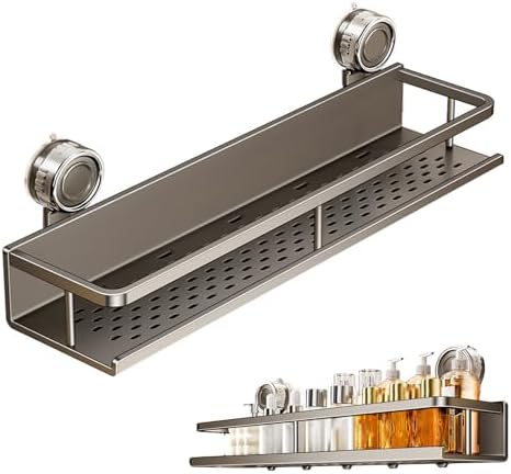 Space-Saving Suction Cup Bathroom Organizer