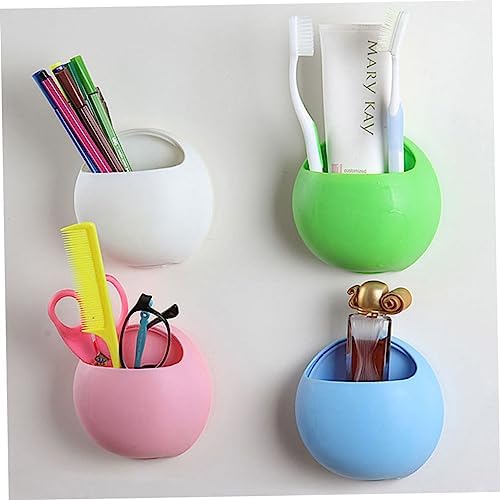 Suction Cup Toothbrush Holder Wall-Mounted Stick Organizer