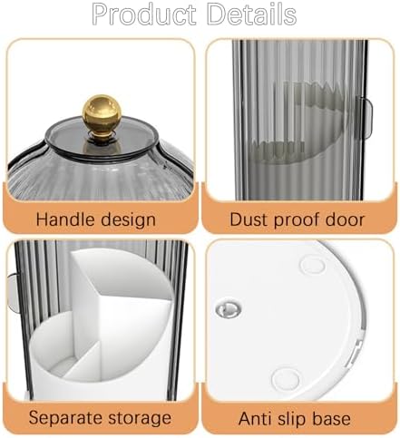 Secure StorageWekityRotating Waterproof 360 Organizing Toothbrush Holder