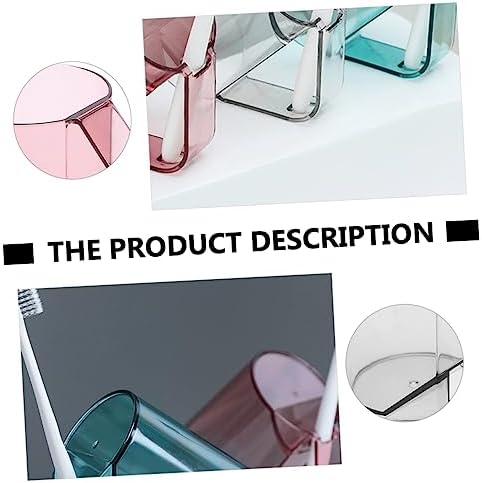 3-Piece Set of Sky Blue Toothbrush Holder