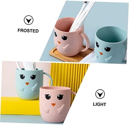 Giveaway Winning Frosted Toothbrush Cups Set for Boys and Girls