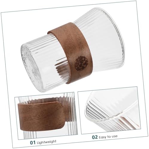 Glass-Elegant Reusable Toothbrush Holder with 250ml Capacity and Metal Base