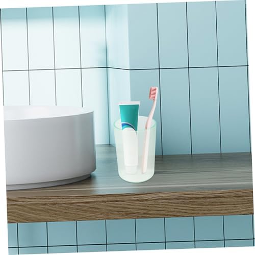 IWOWHERO Transparent Toothbrush Cup for Adults