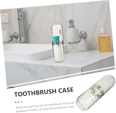 TOVINANNAPortable Toothbrush Case with Multi-Purpose Travel Holder for Business Trips