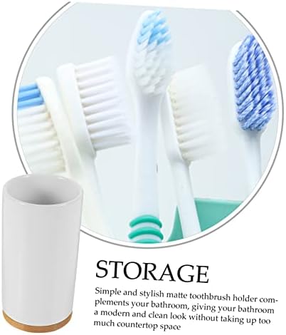 Ceramic Toothbrush Holder Multipurpose Tumbler for Bathroom Home Use