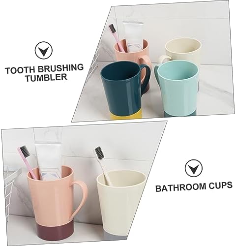 Anneome 4-Piece Bathroom Tumbler Cup Set