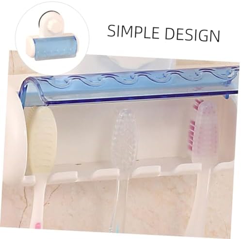 Elegant Wall-Mounted Toothbrush Holder with Suction Cup
