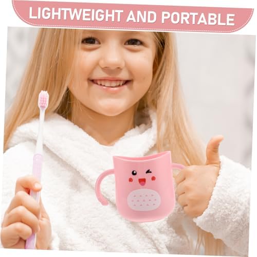 ORFOFE Child-Sized Toothbrush Mug with Dinosaur Design
