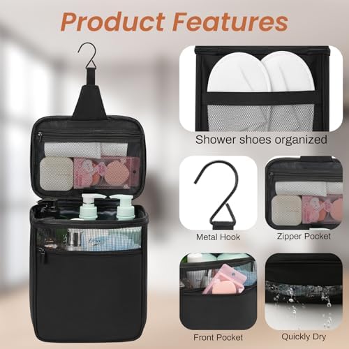 Heavy-Duty Mesh Portable Showers Organizer 86x102x59 Multi-Purpose