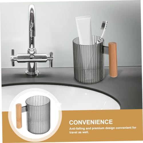 PRETYZOOM 4-Piece Toothbrush Cup Set for Bathroom