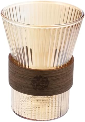 HAKIDZELStylish Glass Toothbrush Mug for Bathroom