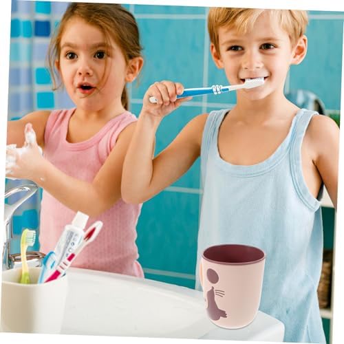 Totority Baby Mouthwash Cup Dolphin Toothbrush Holder Portable Travel Tumbler