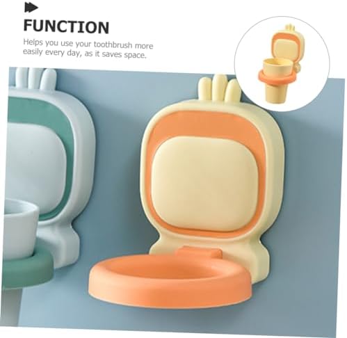 Eco-Friendly Toothbrush Cup - Wall-Mounted Organizer for Smooth Surfaces