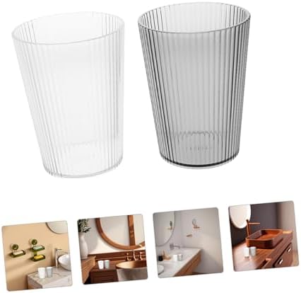 Zerodeko 2pcs Clear Toothbrush Cup Holder