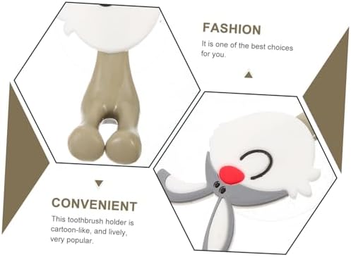 Ciieeo Cute Rabbit Toothbrush Holder Suction Cup Rack for Kids