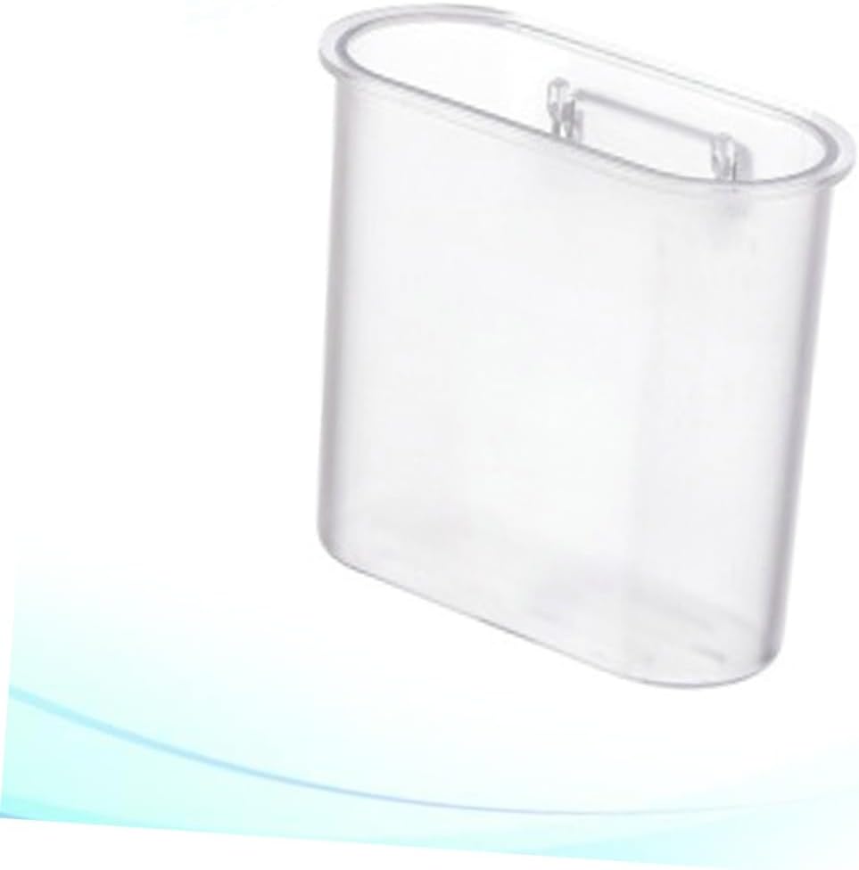 Hoement Transparent White Toothbrush Storage Shelf