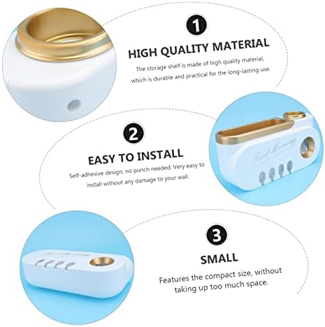 Wall-Mounted Toothbrush Toothpaste Organizer