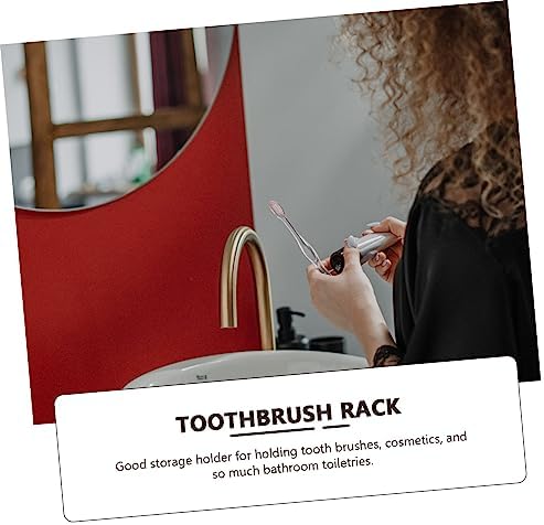 Cabilock Space-Saving Wall-Mounted Toothbrush Holder for Adults