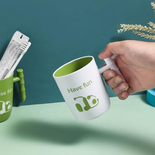 Panda Toothbrush Cup Creative 14oz Organizer Perfect for Home Bathroom