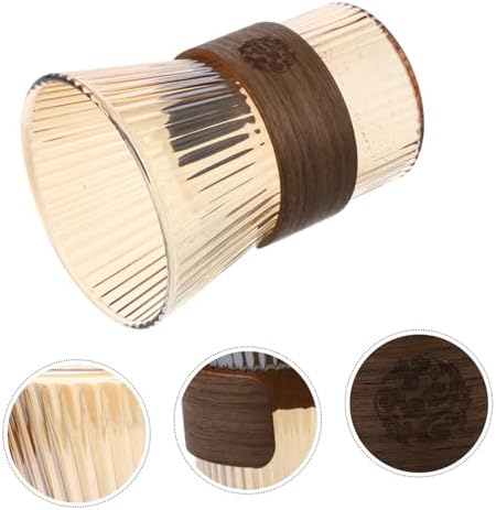 GLEAVI Elegant Glass Toothbrush Cup