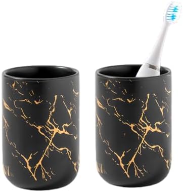 Marble Toothbrush Holder Dishwasher Safe Organizer for Bathroom