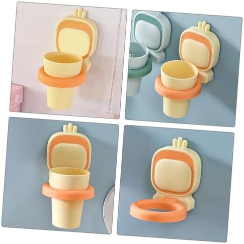 CANIGHT 4-Piece Toothbrush Storage Set for Kids and Adults