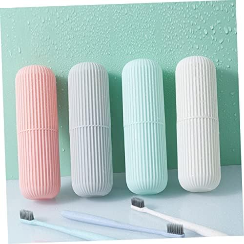 Travel Toothbrush Case with Brushing Cup and Organizer