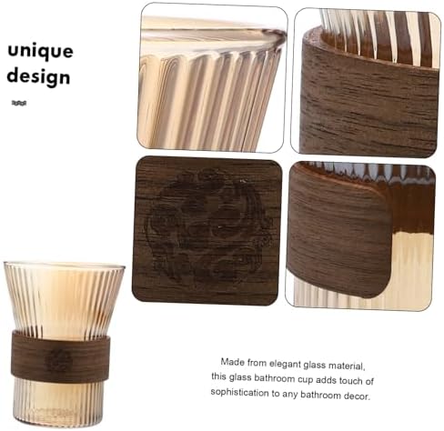 Cabilock Multi-Function Glass Toothbrush Cup