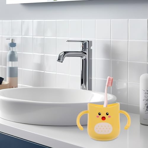 TOYANDONA Double-Handled Kids Toothbrush Cup