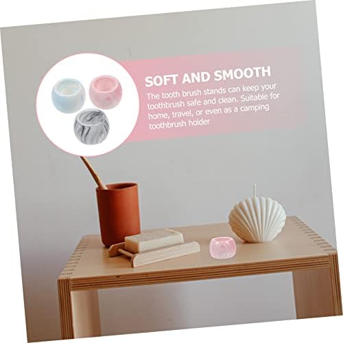 GLEAVI 3PC Ceramic Electric Toothbrush Holder Set