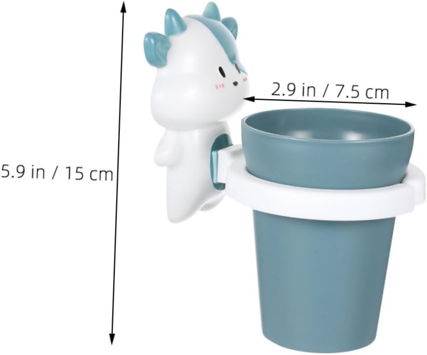 BrightFufu Cute Toothbrush Cup Holder for Kids Perfect Travel Toy Design