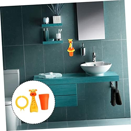 No-Punching Wall-Mounted Toothbrush Cup for Kids