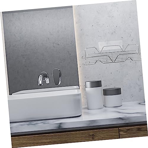 Bathroom Corner Shelf Wall-Mounted Organizer w Stainless Steel Plastic