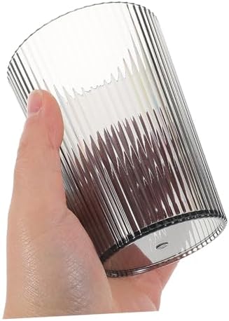 2-Piece Clear Plastic Toothbrush Mouthwash Holder for Bathroom Use