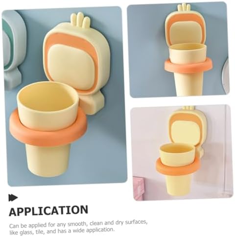 Break-Resistant Wall-Mounted Toothbrush Holder